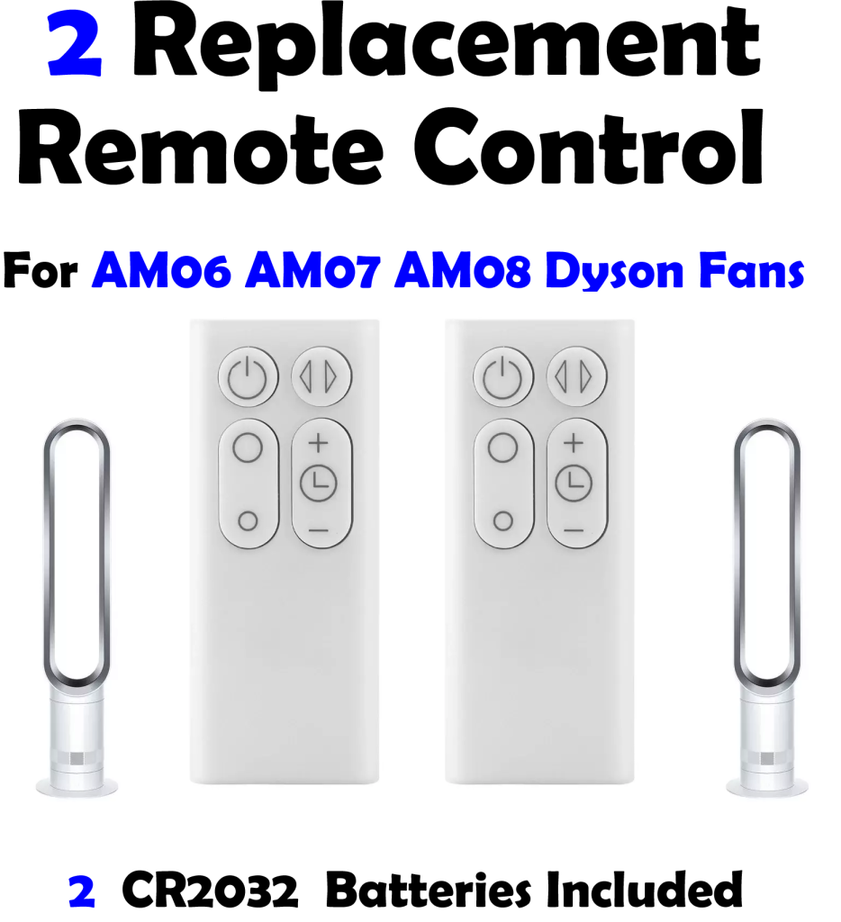 2 Dyson Fan Remotes Battery Included x2